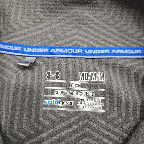 UA ColdGear Half Zip Golf Pullover, Medium - Picture 4 of 7